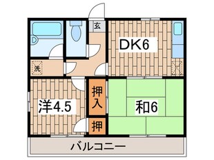 ハイツヒロセの物件間取画像